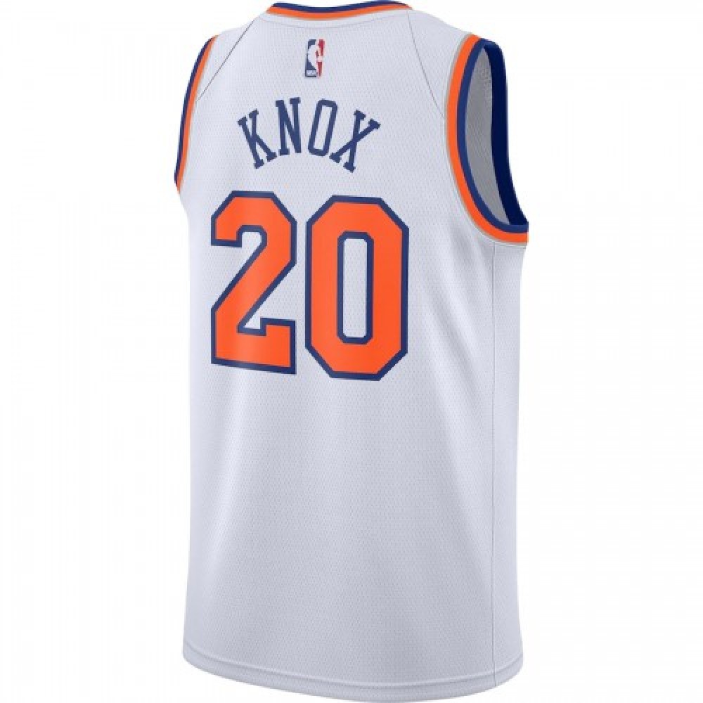 Men's New York Knicks Kevin Knox #20 White 2019/20 Swingman Jersey - Association Edition-Pro Kit Vault | Brand New 26/27 Sports Jerseys
